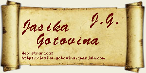Jasika Gotovina vizit kartica